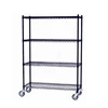 Storage Shelving Rack Wire Shelves Epoxy Paint Surface Treatment Shelves With Wheels