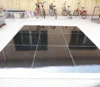 hot selling price gloss mirror dance floor interactive with dance floor silver edging