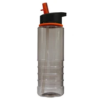 

Cheap plastic water bottles 800ML grip flip top lids sports bottle with straw