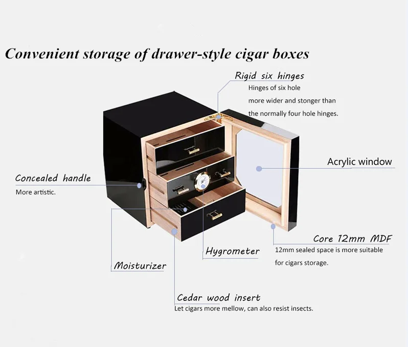 cigar humidor set