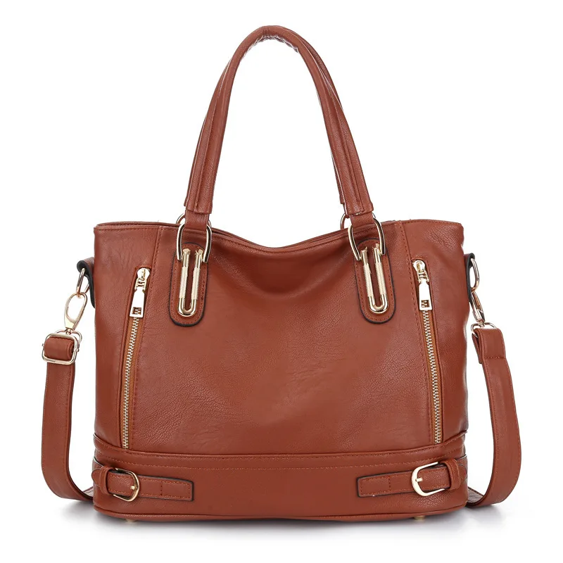 Ready To Ship Double Zippers Shoulder Bag Old Fashioned Women Bags ...