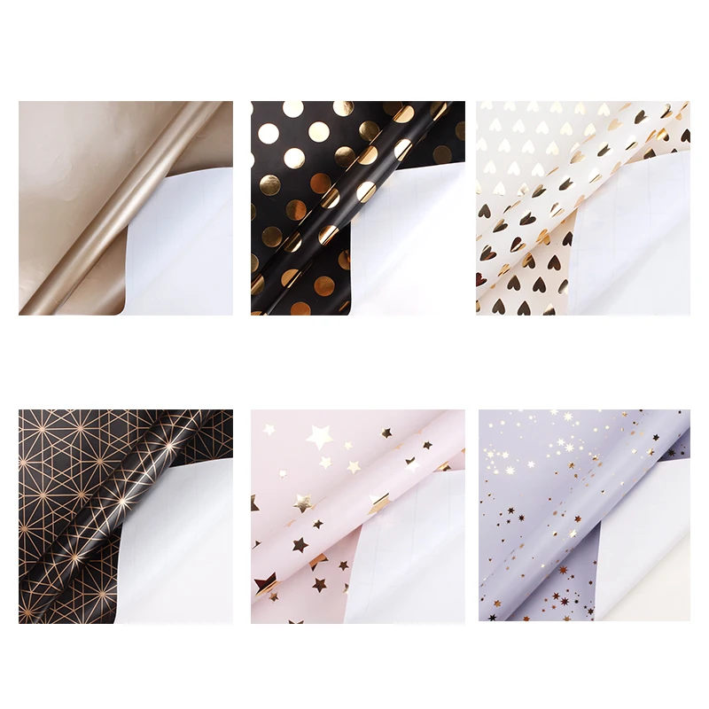 
Unique design waterproof flower gift wrapping paper 