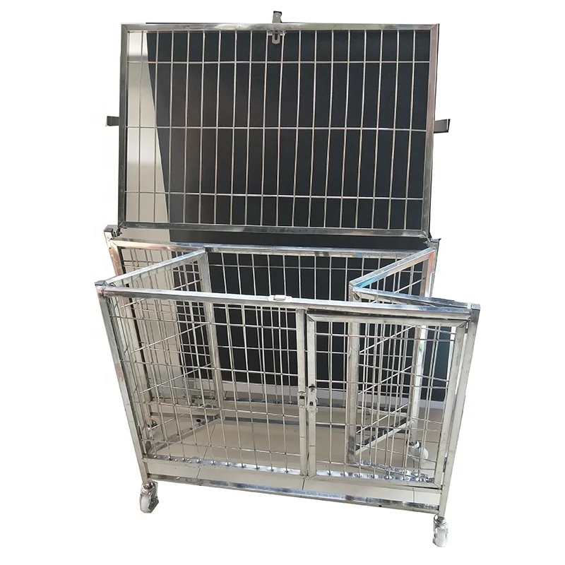 

Multi size S,M,L,XL portable dog container house animal cages for sale cheap, Silver