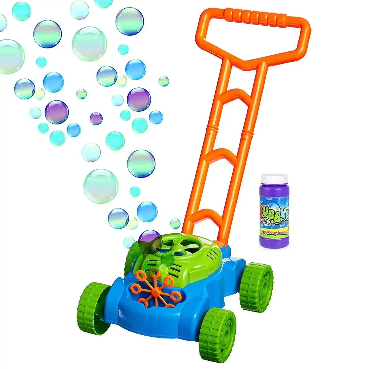 Toy Lawn Mower Bubbles Bubble-n-go Toy Bubble Mower With Refill ...