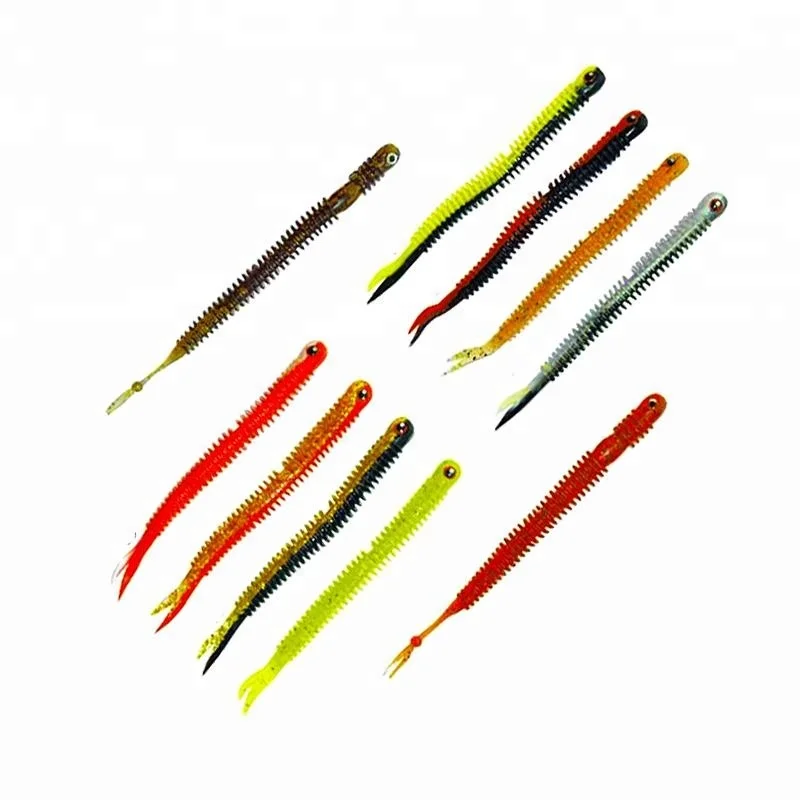 

SLL095 pvc 14cm soft worm bait lure, Custom