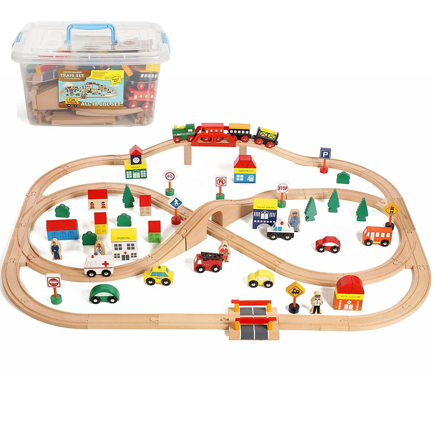 maxim enterprise 50 piece train table and train set