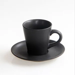 Image of Espresso cup set European style ceramic small miniature coffee mug scented tea cup