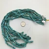 Dog bone shaped & bule turquoise beads