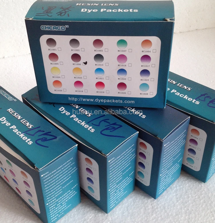 Optical Lens Tinting Powders Resin Lens Dye Packets Buy Optical Lens