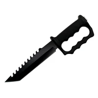 

Plastic handle survival hunting camping knife with fire starter