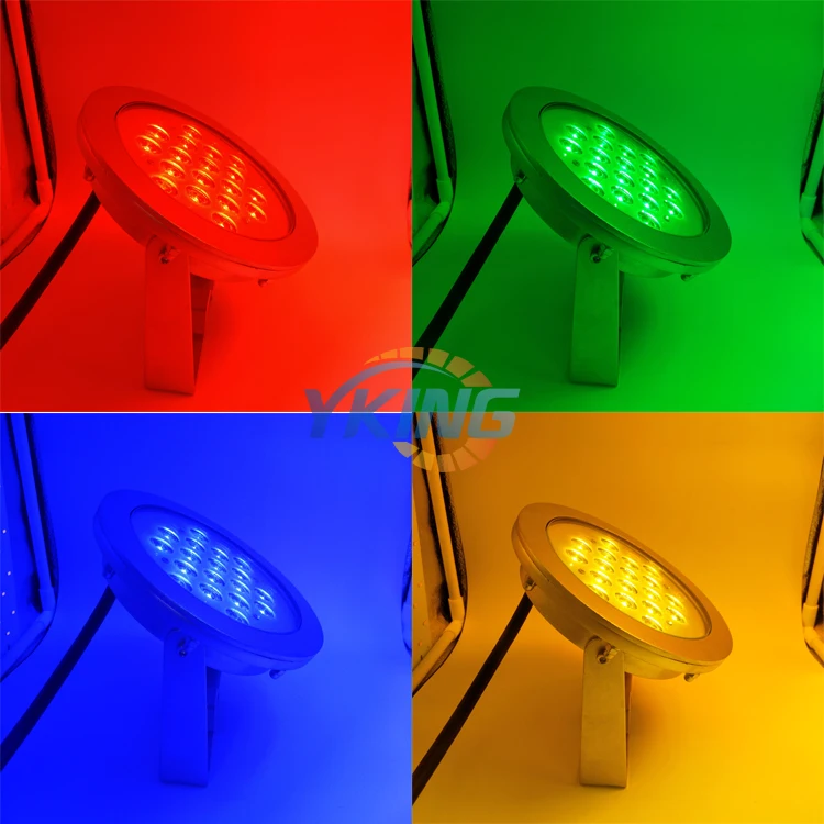 316l Stainless Steel 12v 54w Ip68 Rgb Led Super Bright Underwater Pool