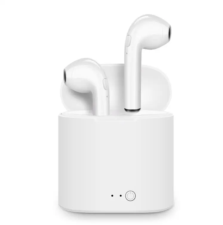 

i7s tws mini BT wireless earphones earbuds, i7s tws twins black colour