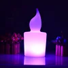 Multi color plastic candle led light rgb with remote control