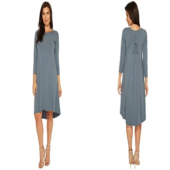 long sleeve long t shirt dress