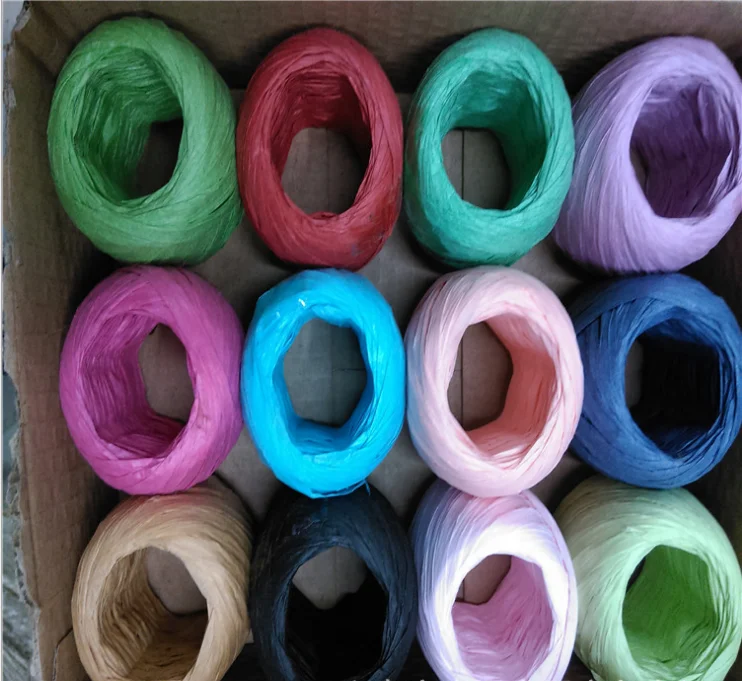 By The Yarn Colored Raffia Paper Ribbon Buy Raffia Paper Yarn,Colored