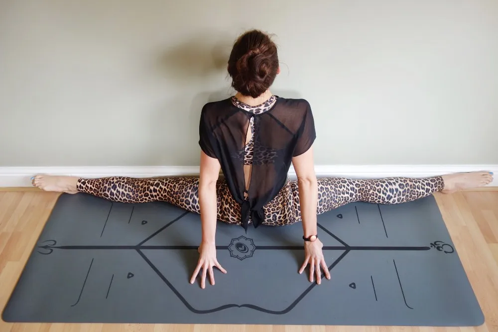 Yoga Premium New Nonslip Pu Plain Black 4mm Yoga Mat Buy Plain Black