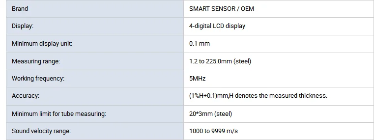 Digital Ultrasonic Thickness Gauge / Sound Velocity Meter / Metal Depth tester