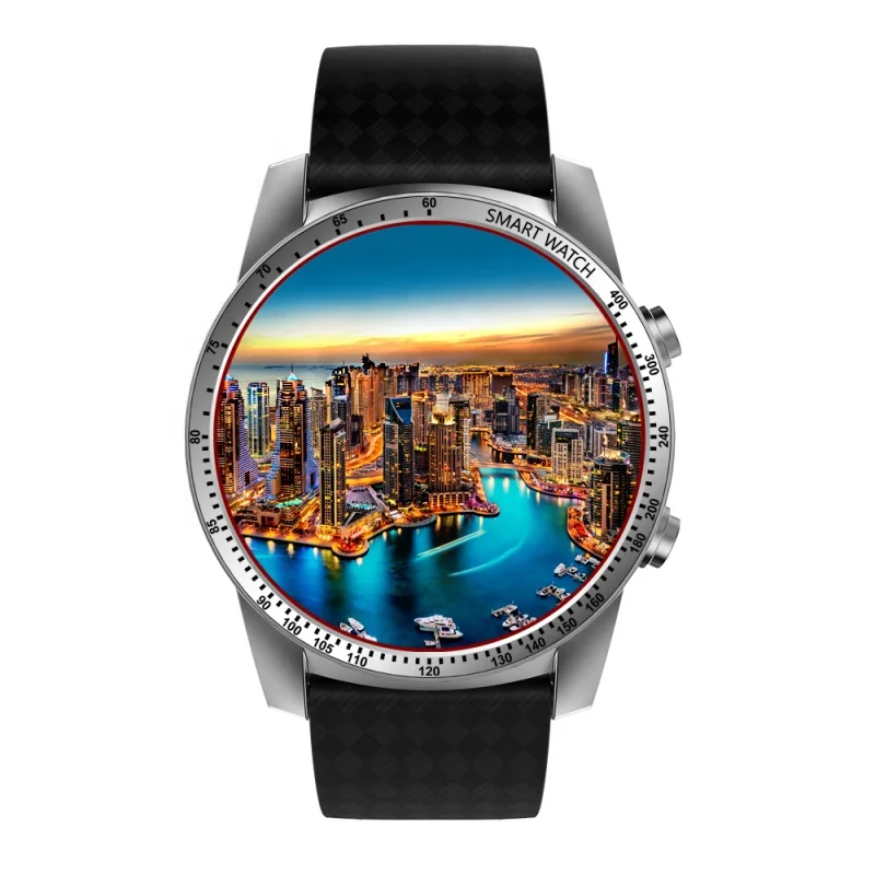

Kingwear KW99 Smart Watch Android 5.1 OS MTK6580 BT4.0 3G WIFI GPS ROM 8GB RAM 512 MB Heart Rate Monitoring Smartwatch, Silver