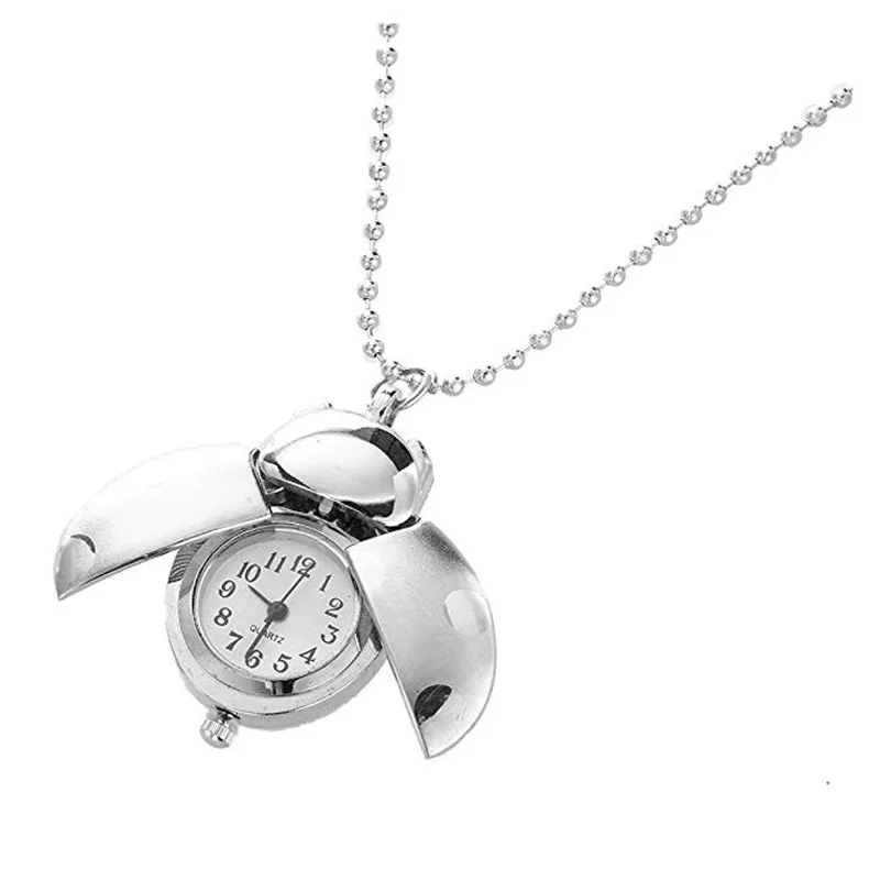 
Custom Cheapest Quartz Ladybird Pocket Watch with Chain 