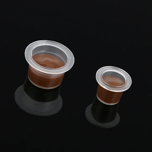 

Lushcolor Transparent Plastic Microblading Training Micropigment Cup For Eyebrow Tattoo