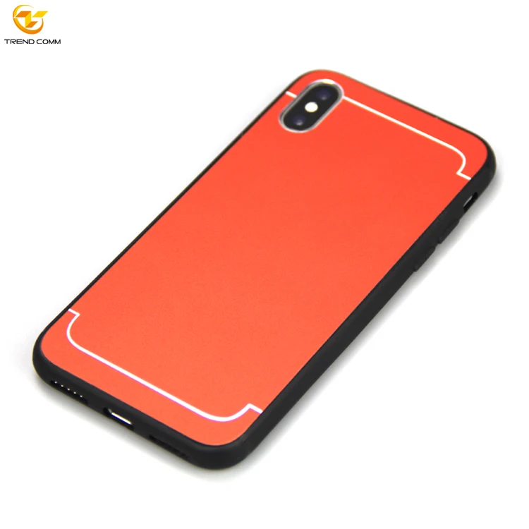 

Metal Bumper Dustproof Cover for iPhone Xs Aluminum Alloy Phone Case, Black;red