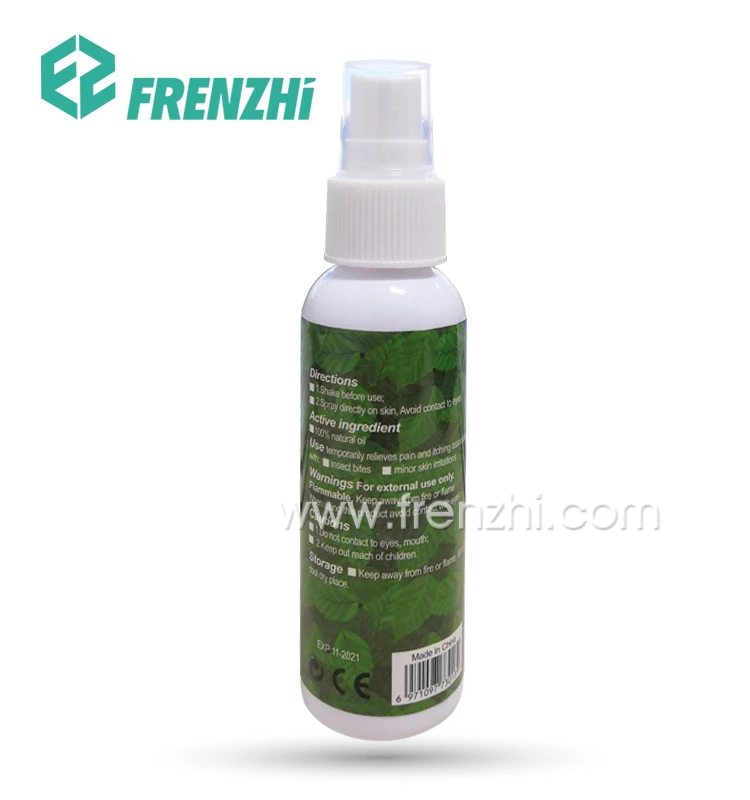 
2019 Amazon top seller Natural citronella oils deet free anti mosquito spray Baby Skin Care Oil FZ04 
