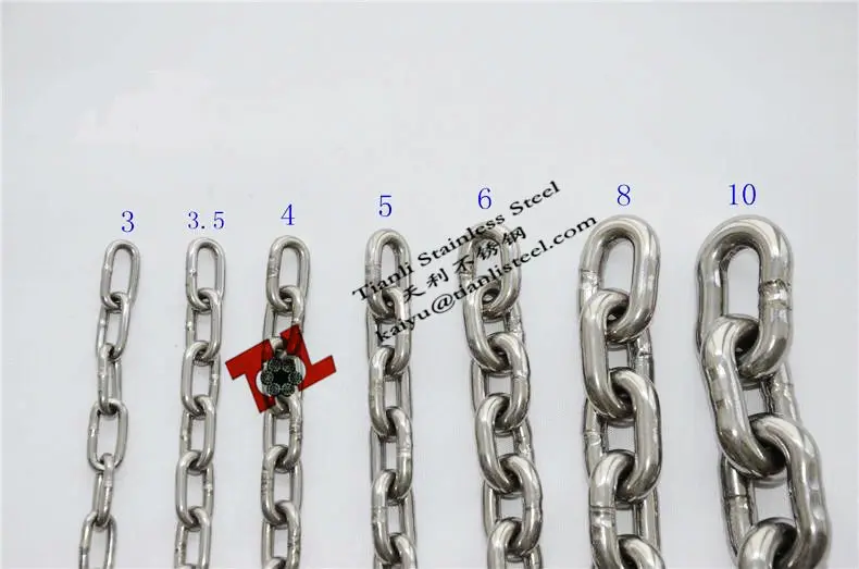 304 316 Stainless Steel Din5685a Welded Short Link Chain 2mm - Buy ...