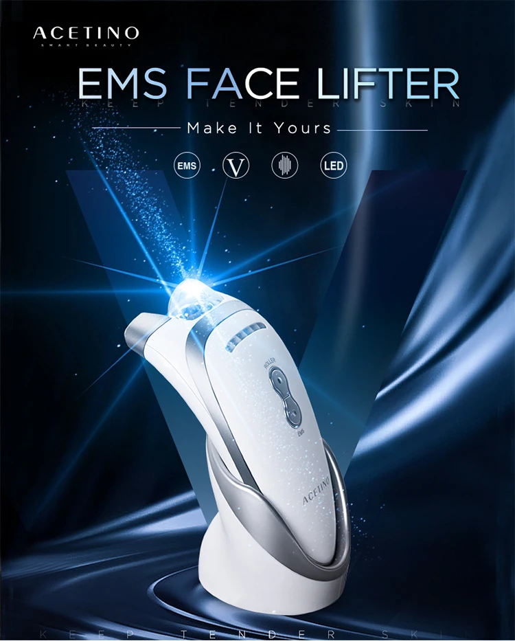 Innovation Facial Roller Massager And Ems Facial Muscle Stimulator For