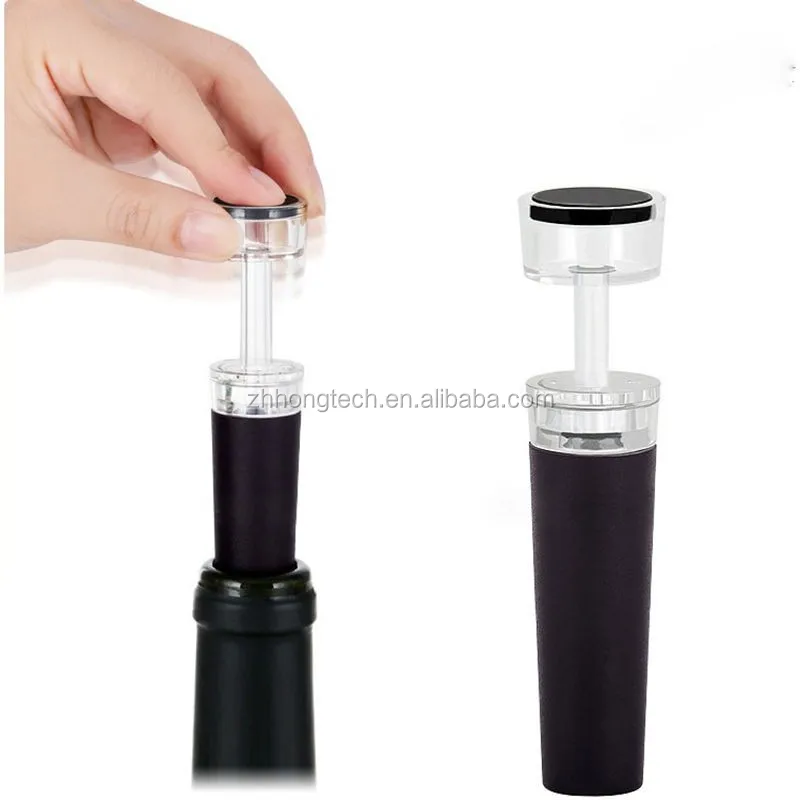 

Vacuum Wine Bottle Stopper Seal Vacuum Bottle Stoppers for Life No Separate Pump Wine Bottle Stoppers, Customized