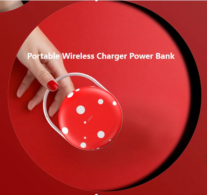 

2019 New Hot Selling Portable Gift OEM/ODM accepted Qi certificate Wireless Charger Power Bank, Customer's chioce