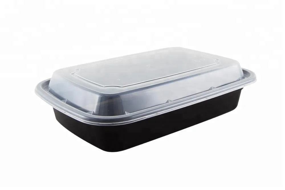 Disposable plastic food containers 28 oz Meal prep PP boxes