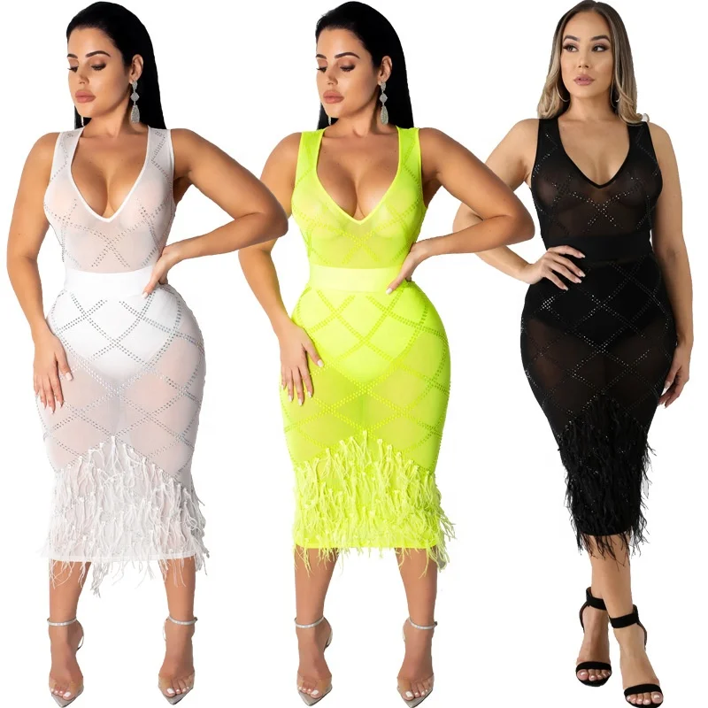 

B23632A Women Dress Sexy v-neck nightclub dress, Picture