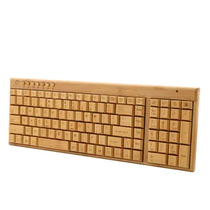 Promotion hot sale good price new wireless bamboo keyboard