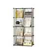 400334 Hot Selling Metal Wire Storage Cubes Modular Shelving Grids Cabinet