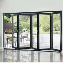 Nội Thất Bifold Cửa K&iacute;nh Trượt Gấp Cửa Tempered Glass Bi-Gấp Cửa
