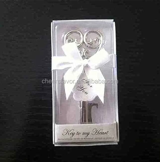 

Wedding favor-"Simply Elegant" Key To My Heart Bottle Opener