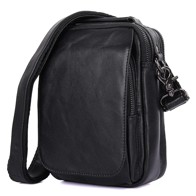 

1012A 100% Genuine Cow Leather Shoulder Bag For Men In Stock Alibaba co uk, Black