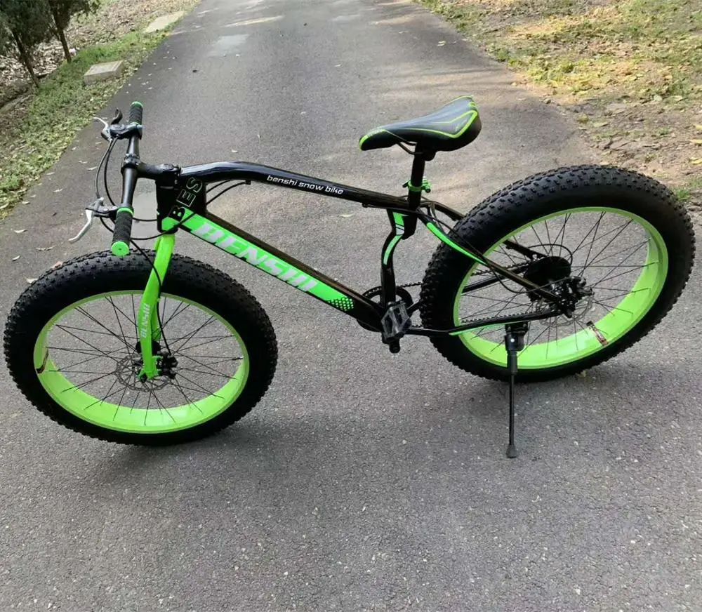 

new style 26'*19inch blue snow bike with 4.0 tyre fat bike