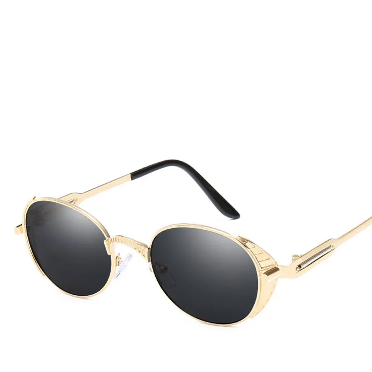 

Fashion Small Size Steam Punk Glasses 2018 Wholesale Polarized Male Sunglasses, Mix color or custom colors