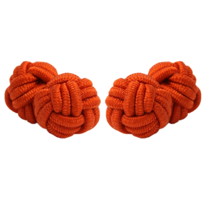 

good quality plain orange knot cufflinks, 20 pairs each color