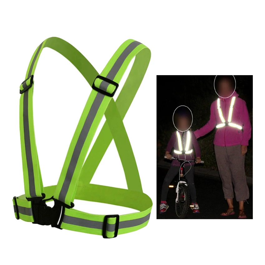 

wholesale kids clothing adjustable safety running vest belt kids reflective clothing, N/a