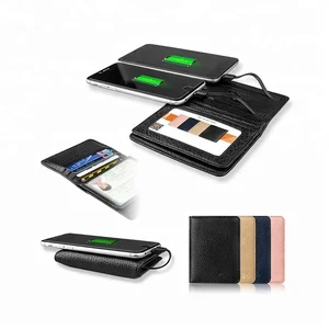 4000mAh Portable Charger Leather Wallet Design