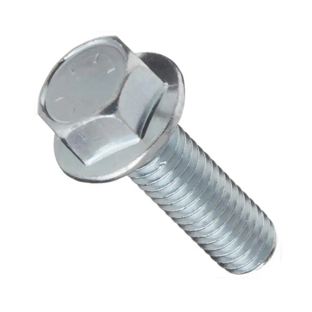 10 Pieces M8-1.25 x 40 Stainless Steel Flange Bolt DIN 6921 A2 Stainless Steel M8x40