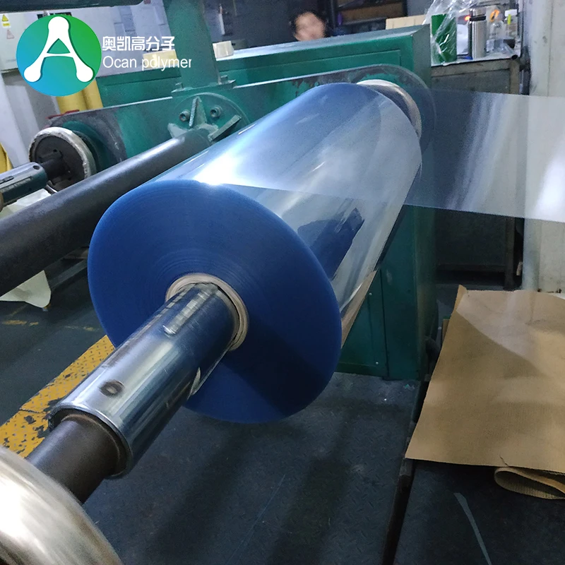 Pvc Thin Clear Blue Plastic Pvc Sheet Roll For Thermoforming Packages ...