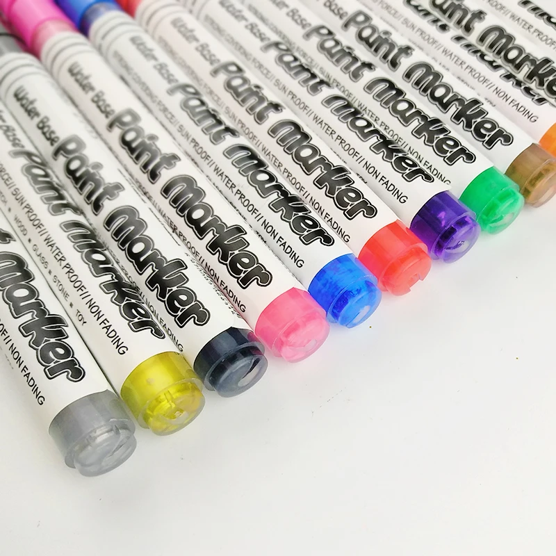 12 Colors Acrylic Paint Pen Art Markers Painting For Decorative Painter