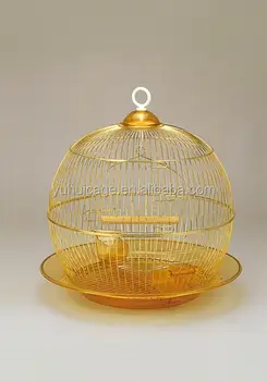 Pet Shop Decorative Golden Small Circle Metal Parrot Bird Cage 350