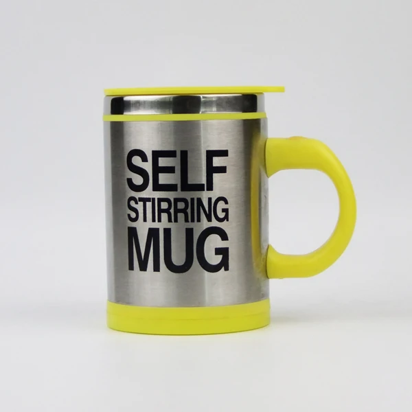 

Hot selling custom 16 oz double wall stainless steel electric auto self stirring coffee mug mixing cup, Customized color