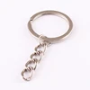 2018 Hot Sale Stainless Steel Silver Keychain Split Key Ring Loop With Key chain