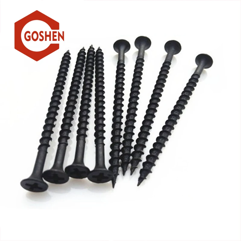 Black oxide Drywall Screws For Attaching Drywall to Wood Products from Jiaxing Goshen Hardware