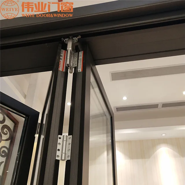 WYT 70series Double Glazing Folding Door Entry System Exterior Modern Style Low Price Factory Offer